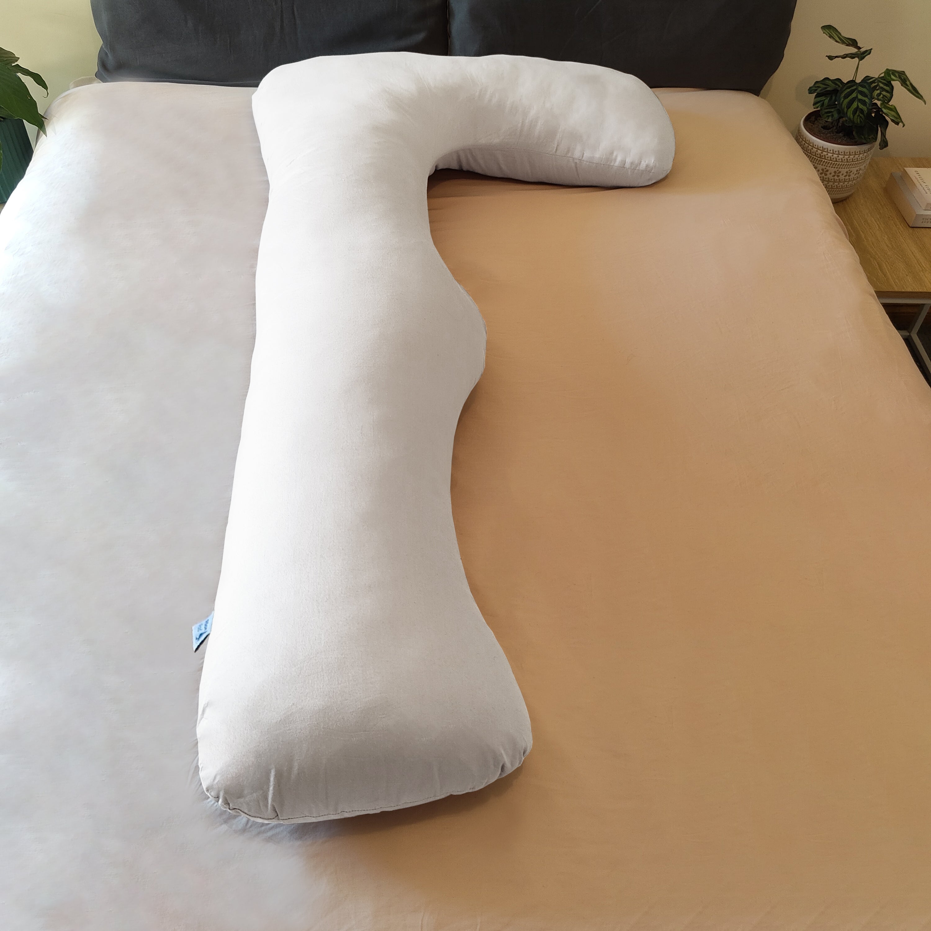 L-Shaped Cotton Pillow Pod Case