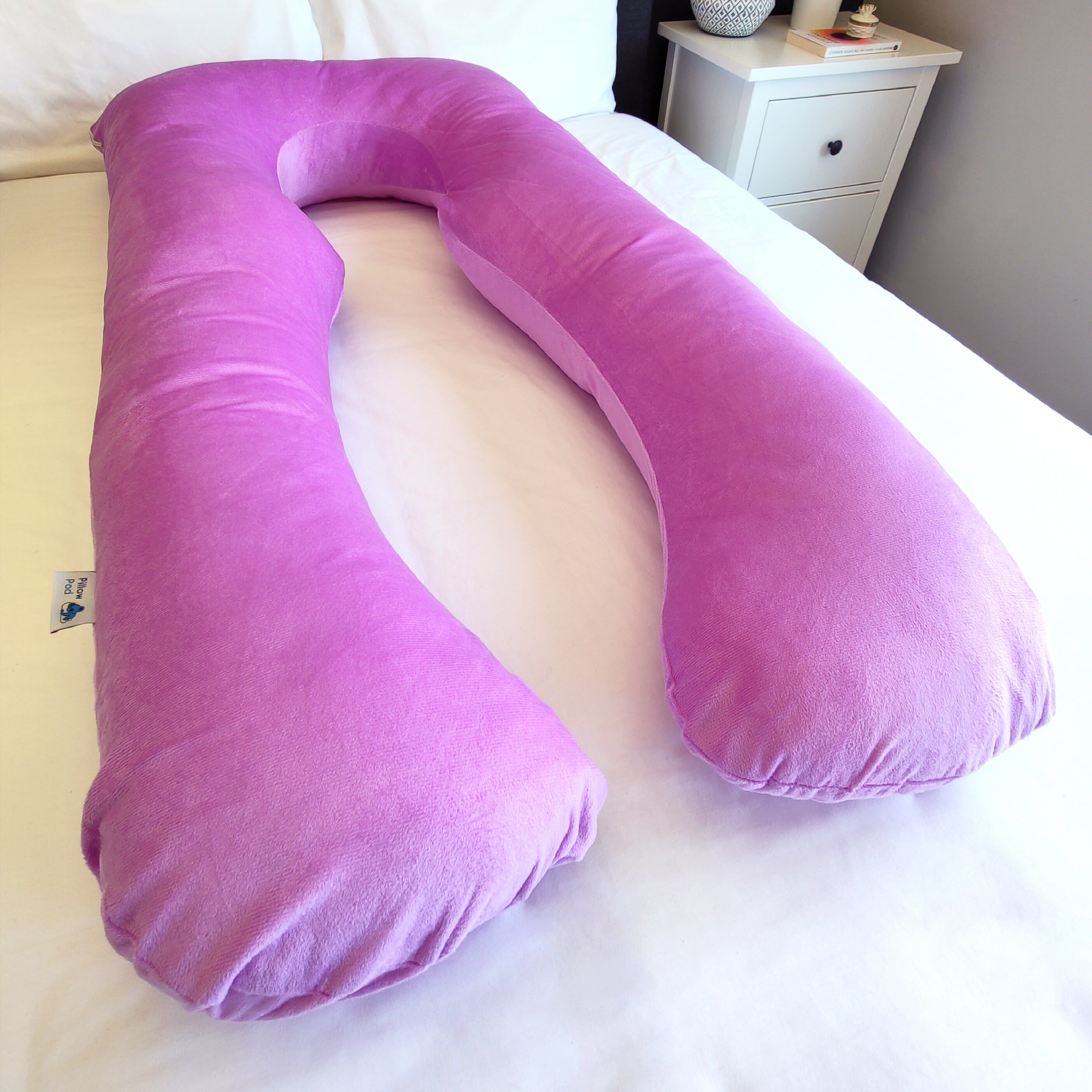 Velvet Pillow Pod Support Pillow
